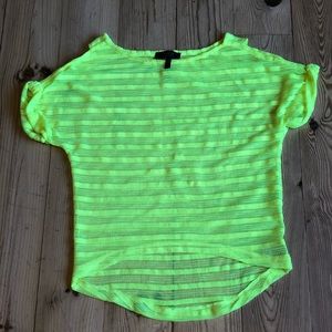 Neon 👠yellow JS top NWOT